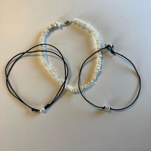 Three Pack Puka Shell Necklace